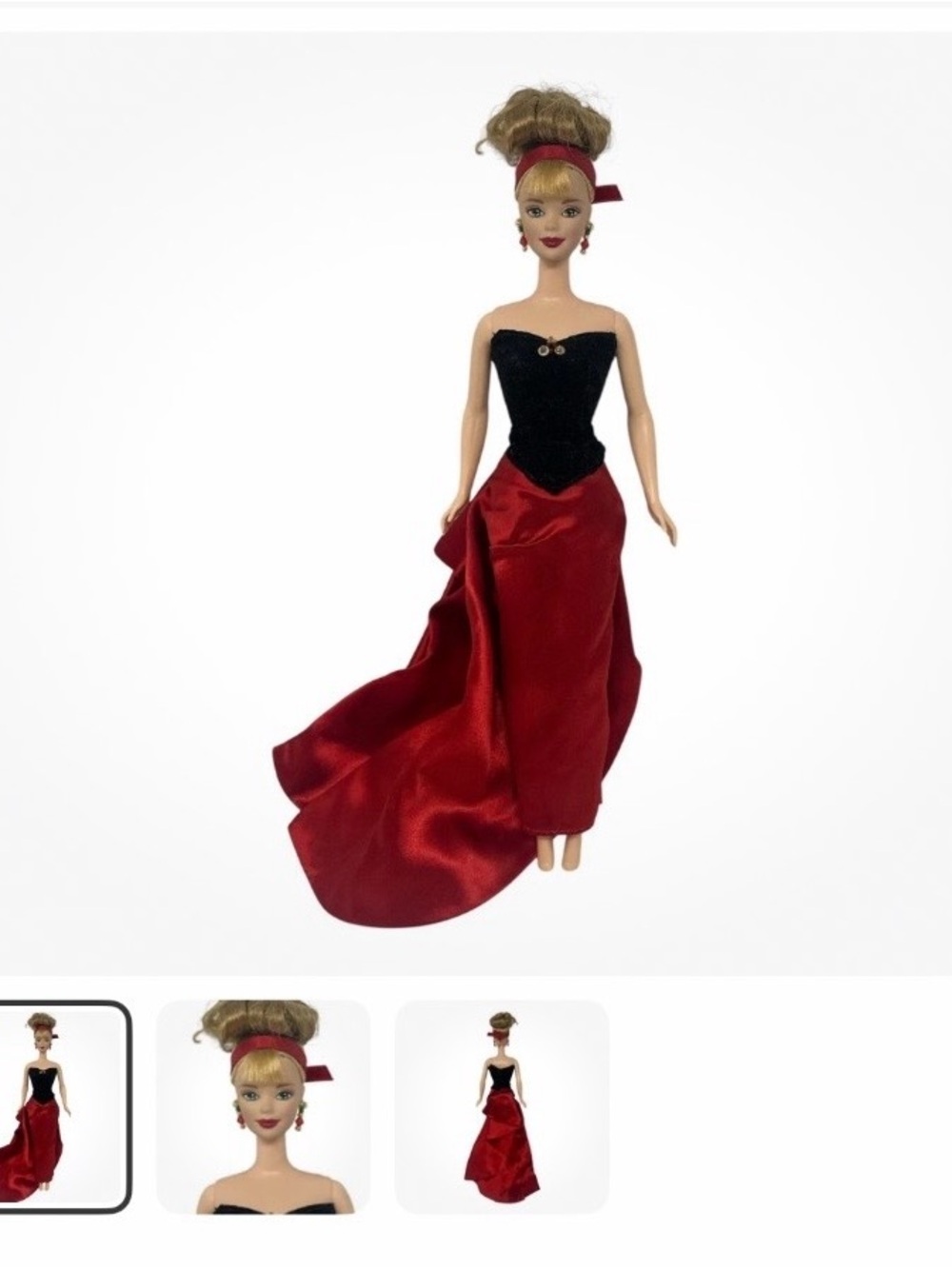 1998 Special Edition Barbie Winter Splendor Gown Outfit & Shoes